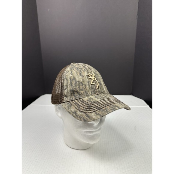 Browning Other - Browning Logo Strap Back Hat Green Camouflage Tree Camo Hunt Buck Deer Dad Woods